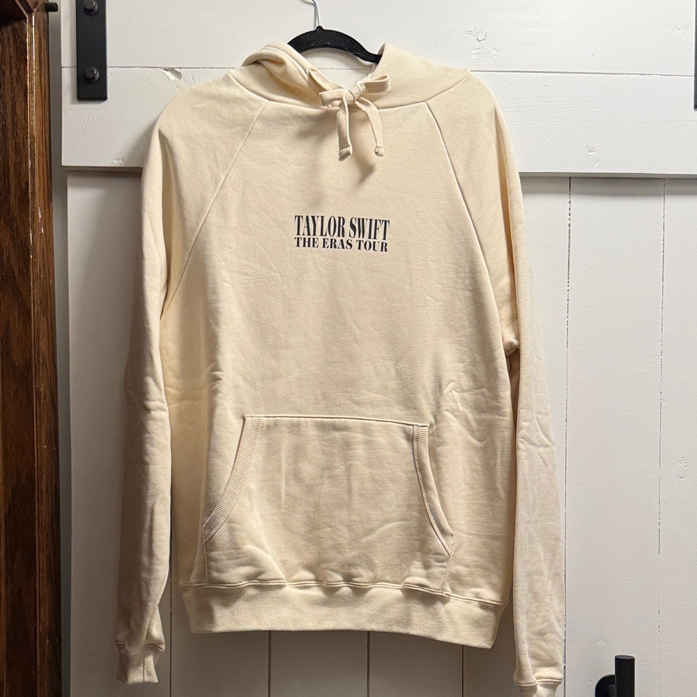 Taylor Swift Cream Hoodie - The Eras Tour NEW Hooded Sweatshirt XS extra small - Picture 2 of 9